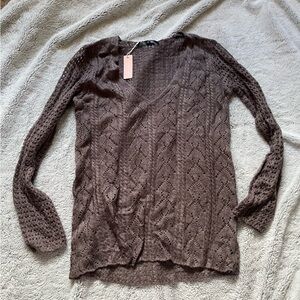 NWT MAK brown sweater women’s size medium